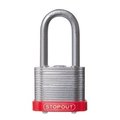 Accuform STOPOUT LAMINATED STEEL PADLOCKS KDL944RD KDL944RD